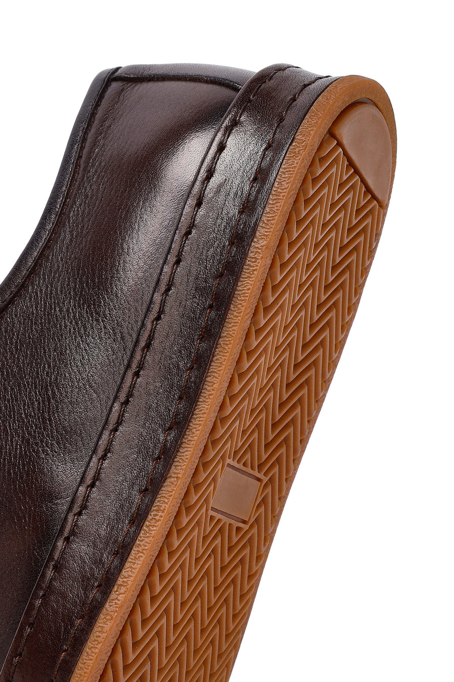 Male Brown Lace-up Leather Casual Shoes