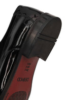 Men's Black Laced Patent Leather Classic Shoes | Derimod