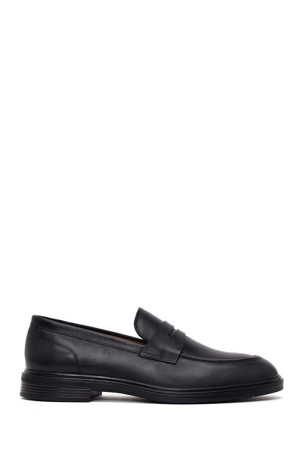 Erkek Siyah Deri Casual Loafer
