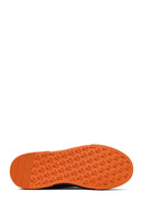 Erkek Haki Bağcıklı Deri Sneaker | Derimod