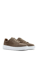 Male Beige Lace-up Suede Leather Sneaker | Derimod