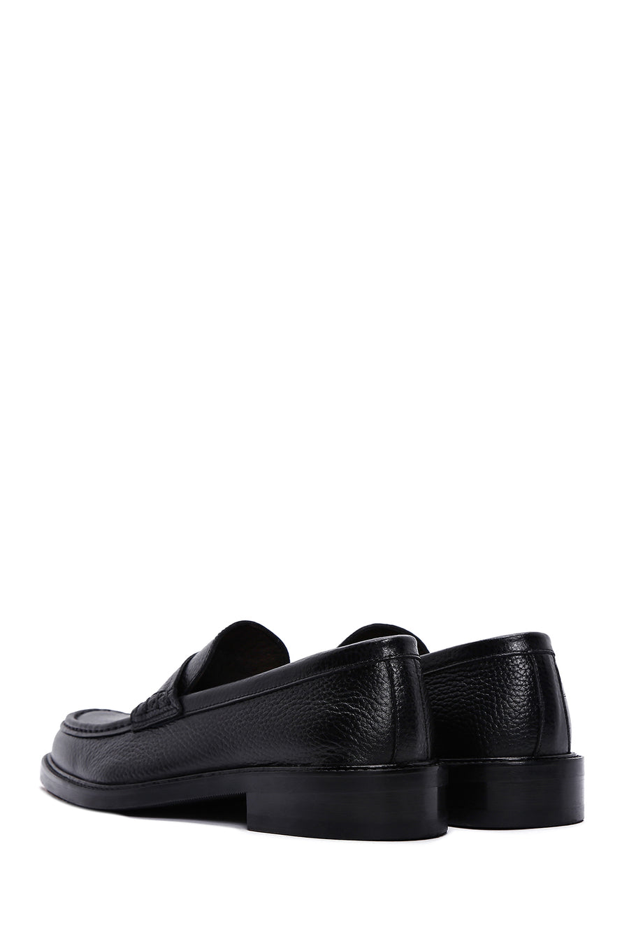 Erkek Siyah Deri Klasik Loafer