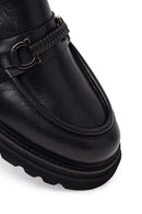 Erkek Siyah Deri Casual Loafer | Derimod