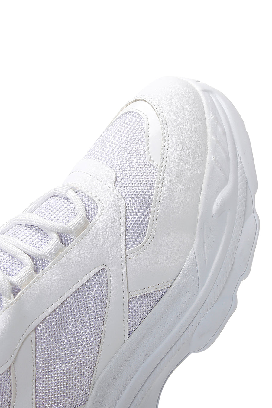 Kadın Beyaz Kalın Tabanlı Sneaker