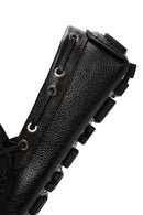Men's Black Leather Comfort Loafer | Derimod