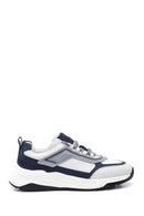 Erkek Deri Şerit Detaylı Sneaker | Derimod