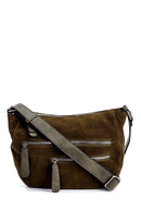 Women's Suede Detailed Shoulder Bag | Derimod