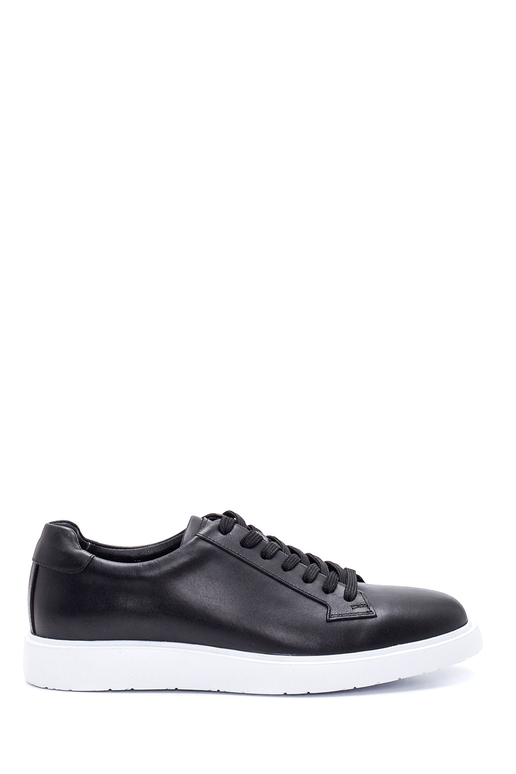 Erkek Siyah Deri Sneaker