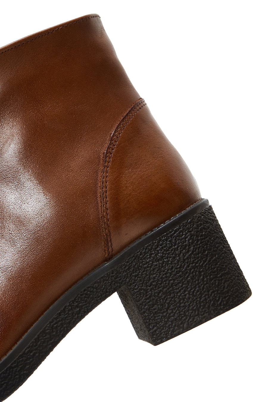 Women's Tan Leather Heeled Boots