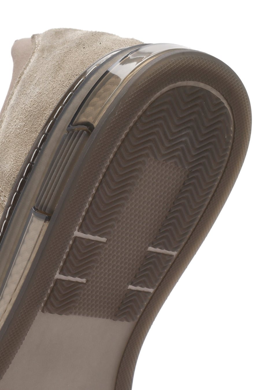 Male Beige Lace-up Suede Leather Sneaker