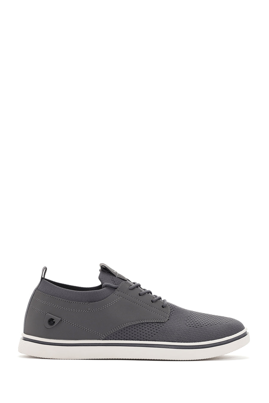 Men's Grey Lace-Up Fabric Sneakers 24SFD60076F | Derimod