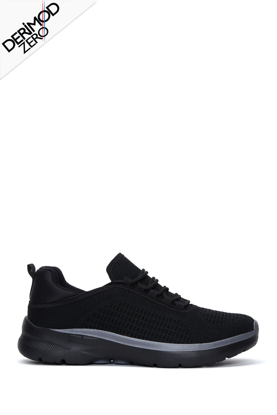 Derimod Zero Men's Black Lace-Up Thick Soled Sneaker 24SFD69046F | Derimod