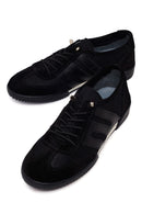 Kadın Siyah Bağcıklı Deri Sneaker | Derimod