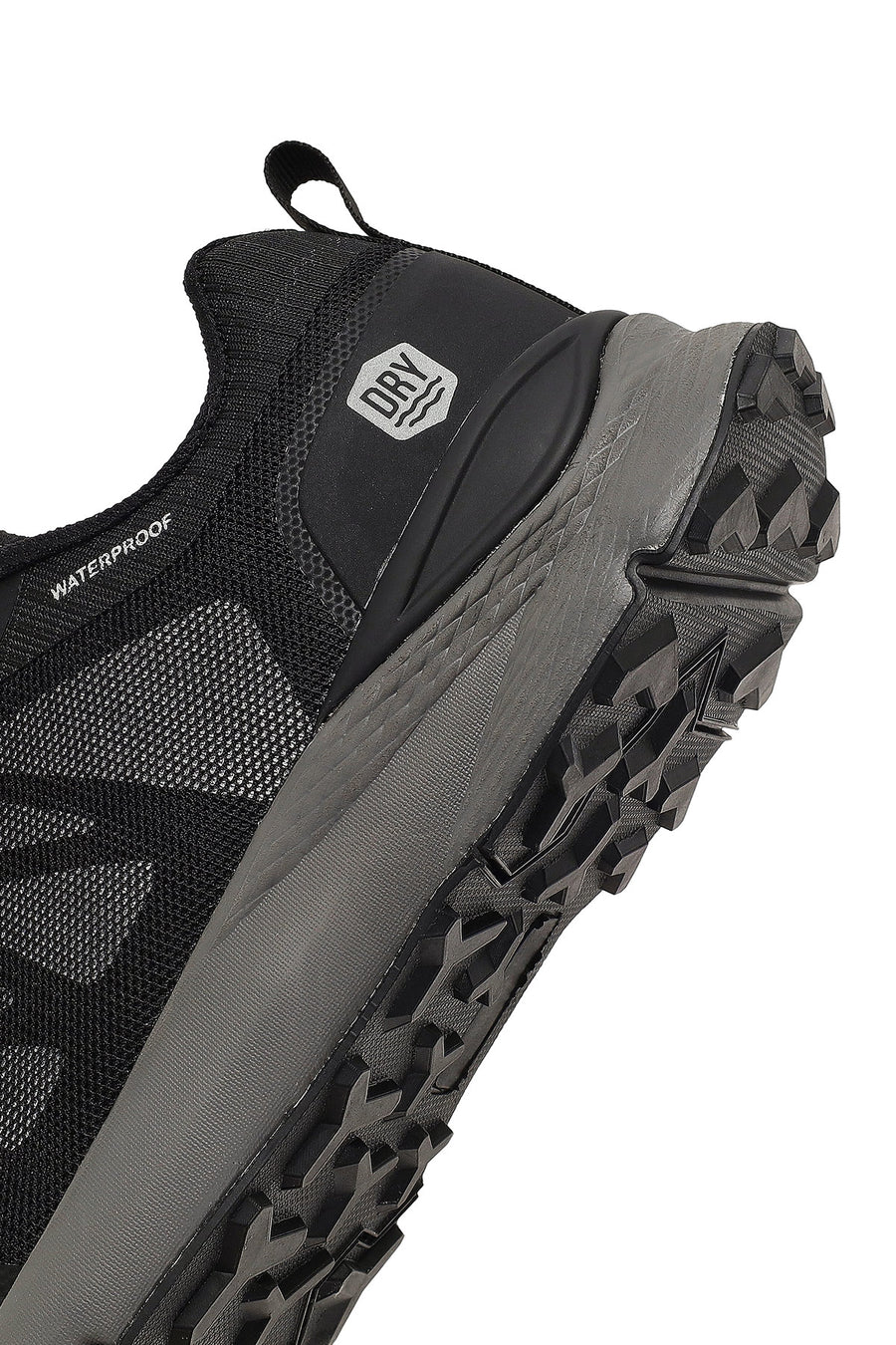 Derimod Dry Men's Black Lace-Up Fabric Sneaker