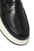 Erkek Siyah Deri Casual Loafer | Derimod
