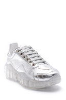Women's Transparent Sole Leather Sneaker | Derimod