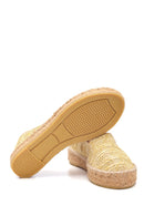 Women's Beige Wicker Espadrilles | Derimod