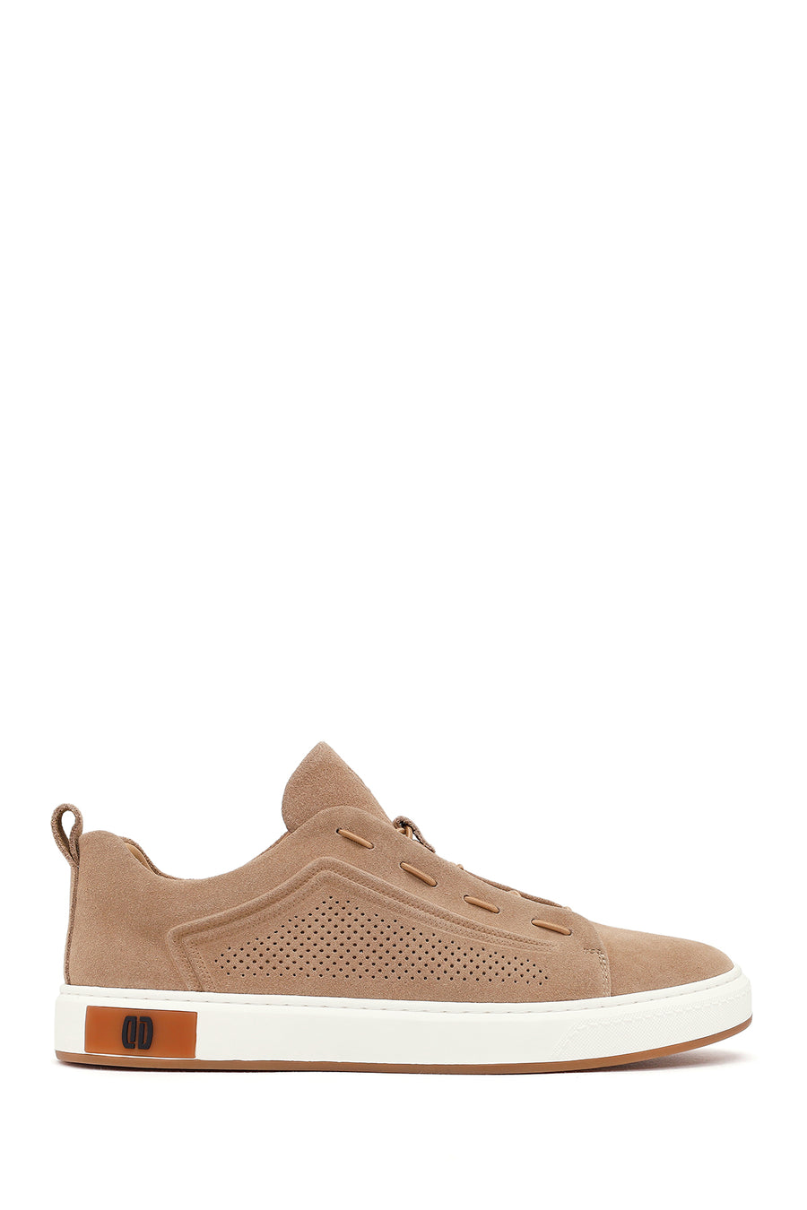 Erkek Bej Bağcıklı Süet Deri Sneaker 26SFD698110 | Derimod