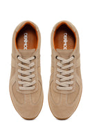 Male Beige Lace-up Suede Leather Sneaker | Derimod