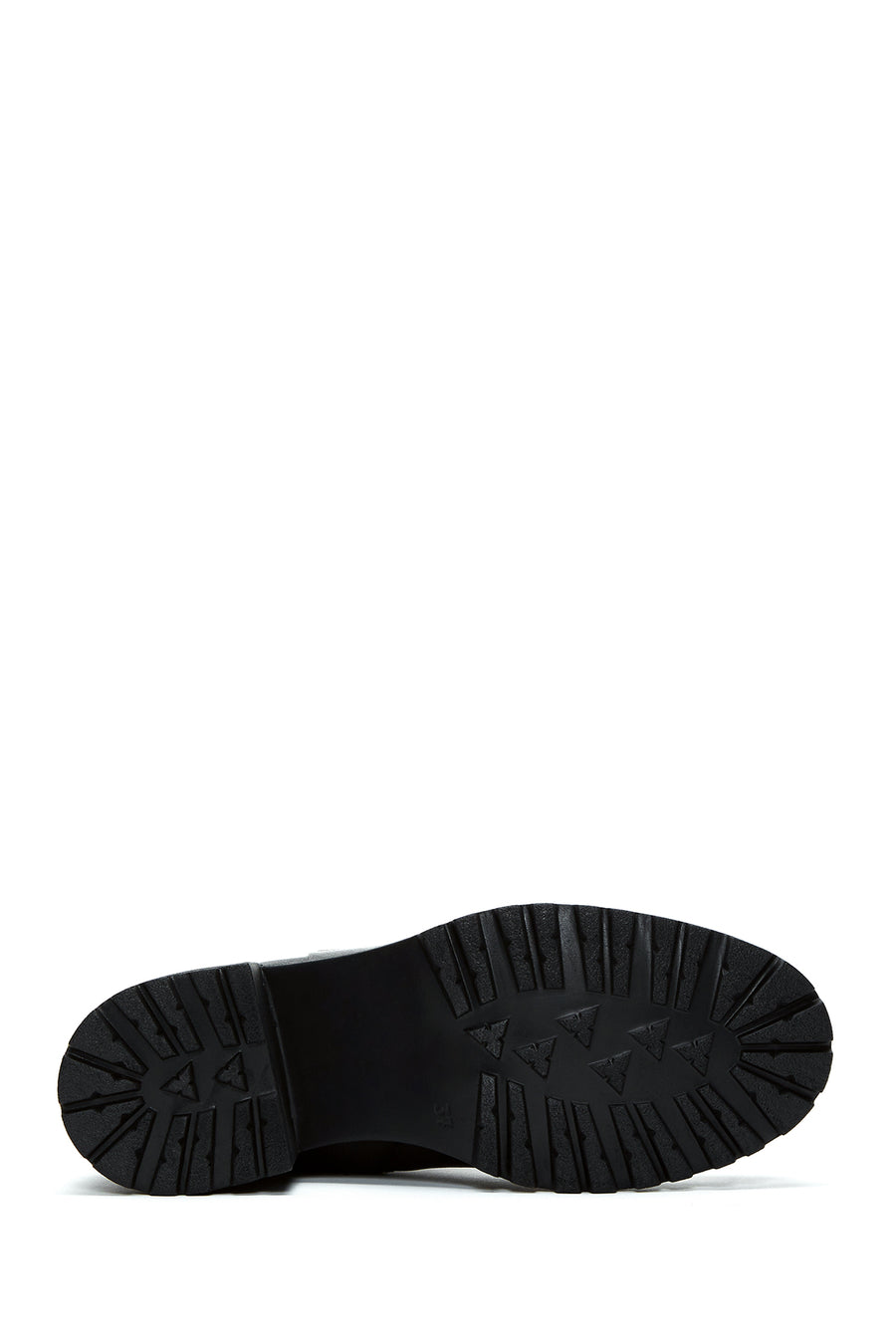 Women's Black Leather Zippered Heeled Boots