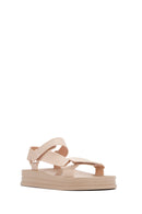 Kadın Bej Bantlı Kalın Tabanlı Jelly Sandalet | Derimod