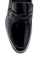 Men's Leather Patent Leather Loafer | Derimod