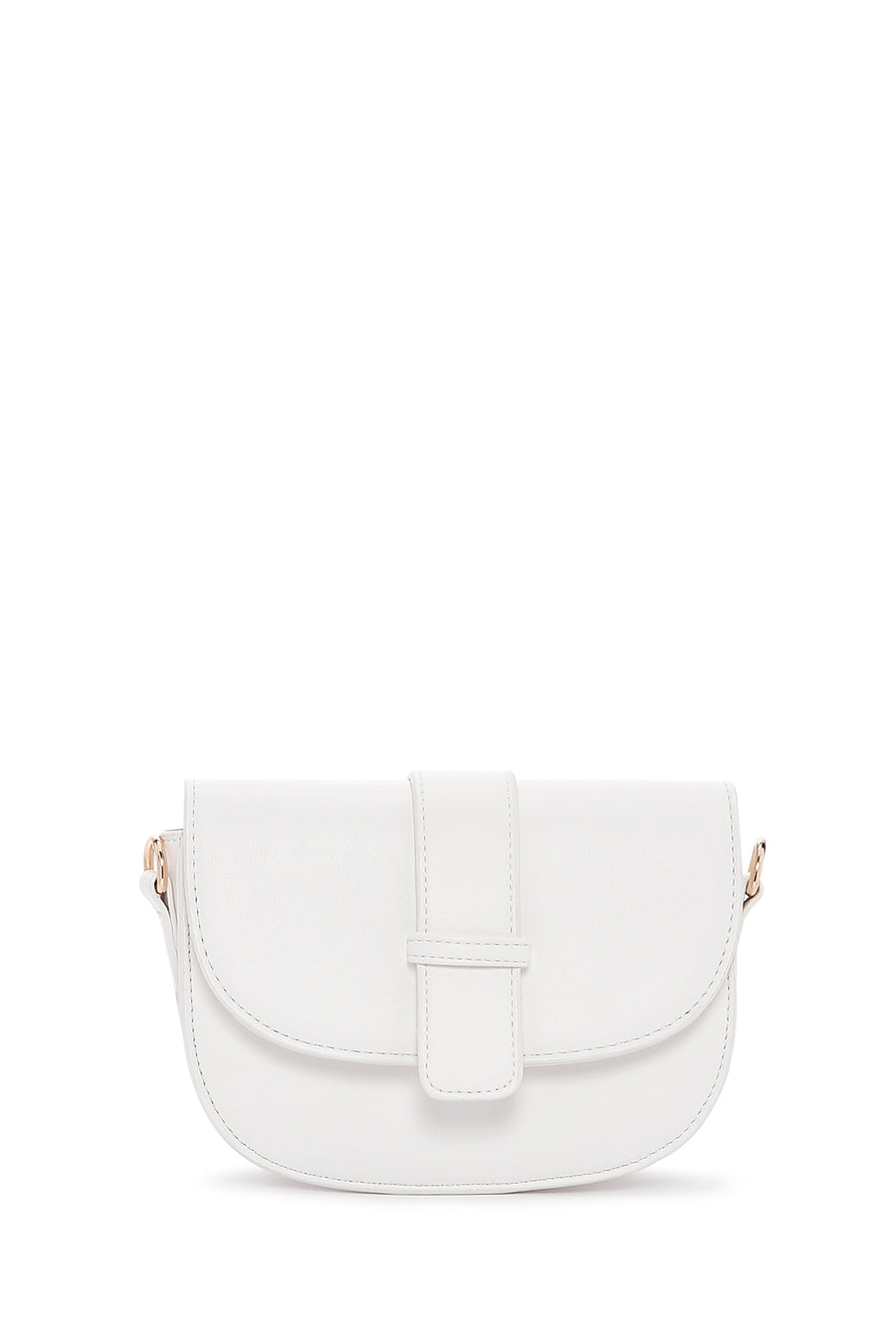 Women's White Long Strap Shoulder Bag
