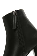 Women's Black Zippered Heeled Boots | Derimod