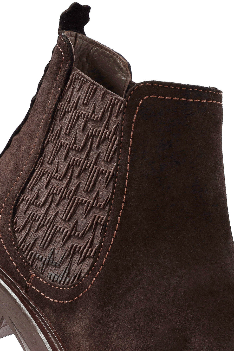 Men's Brown Suede Leather Chelsea Boots