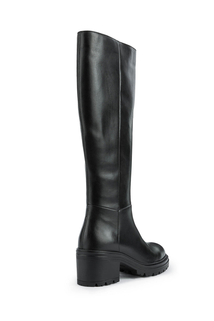 Geox Women's Black Damiana Zippered Leather Boots