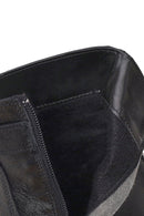Woman Black Buckled Zip Closure Leather Casual Boots | Derimod
