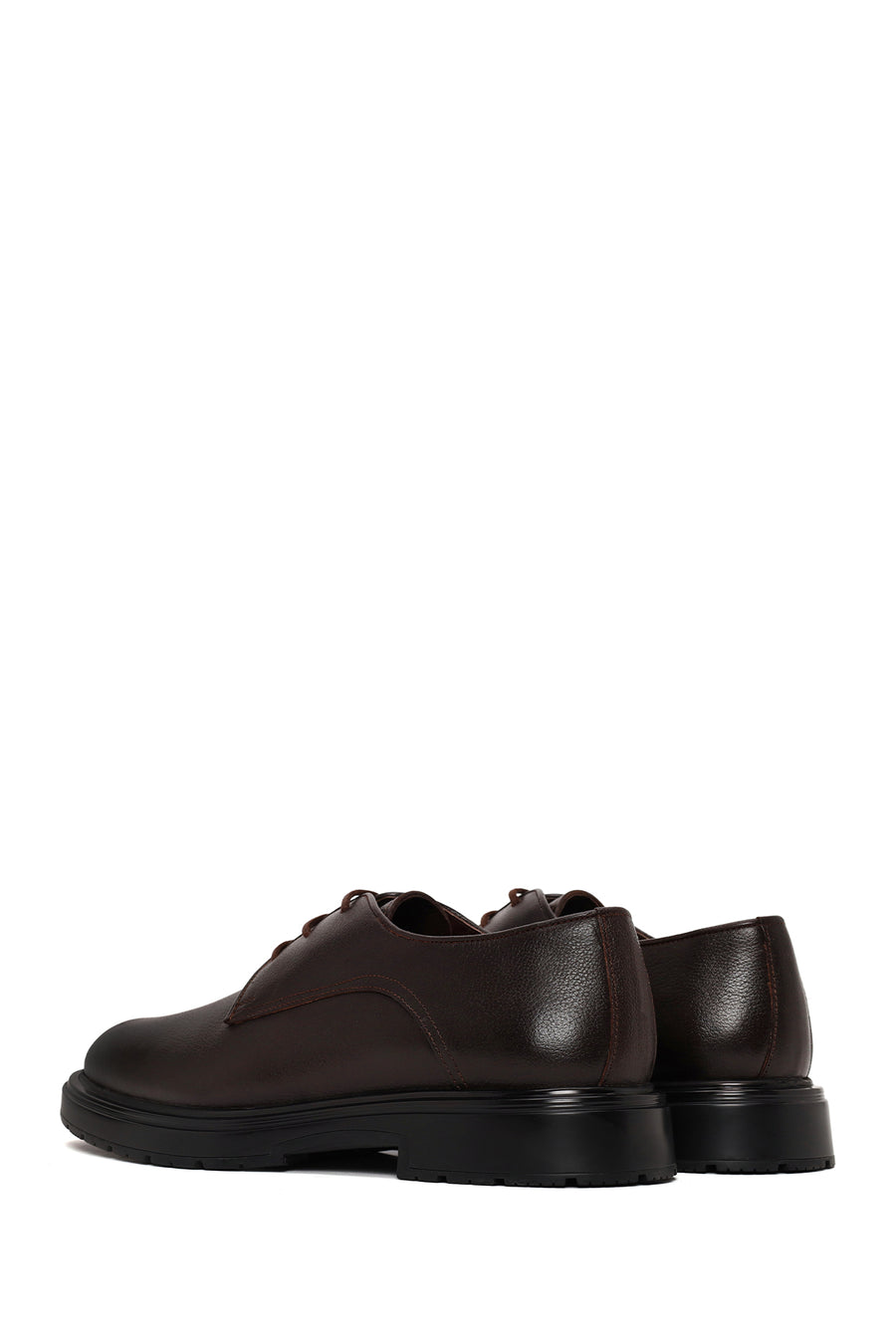 Male Brown Lace-up Leather Casual Shoes