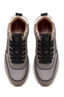 ACBC x Derimod Men's Grey Lace-Up Sneakers | Derimod