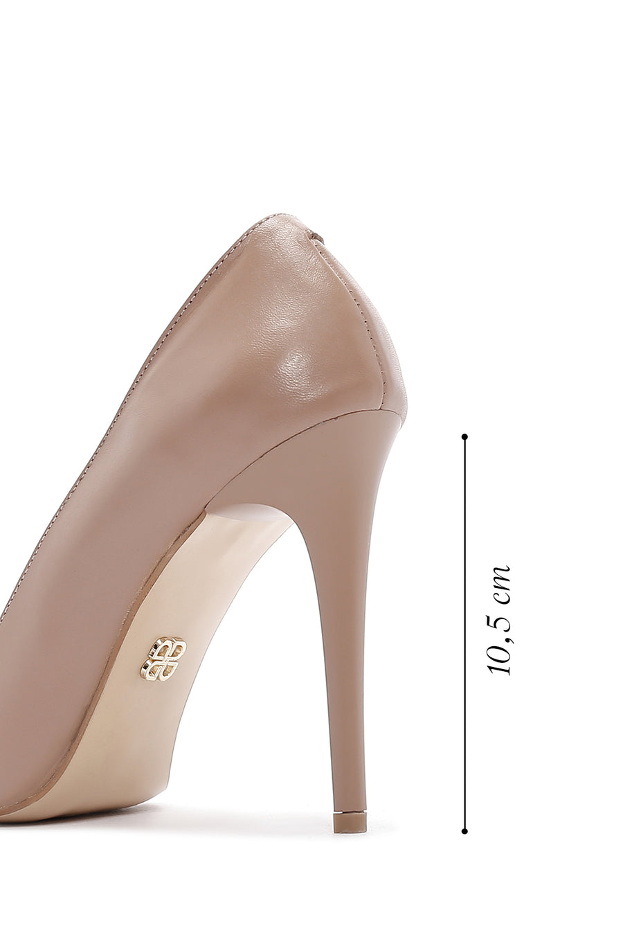 Kadın Pembe İnce Topuklu Deri Stiletto