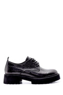 Women's Leather Crocodile Detailed Shoes | Derimod