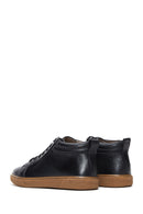 Erkek Siyah Deri Bilekli Sneaker Bot | Derimod