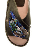 Women's Pearl Espadrille Slippers | Derimod