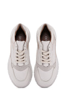 Kadın Bej Deri Sneaker | Derimod