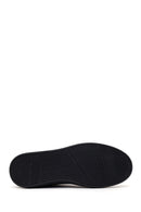 Erkek Siyah Bağcıklı Nubuk Deri Casual Sneaker | Derimod