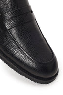 Erkek Siyah Deri Klasik Loafer | Derimod