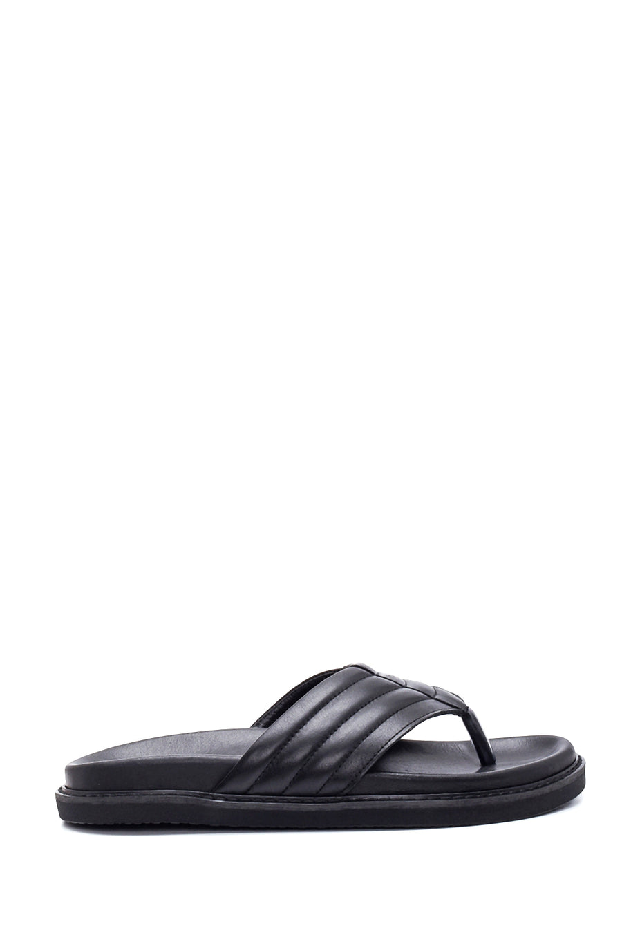 Men's Leather Slippers 22SFD639718 | Derimod