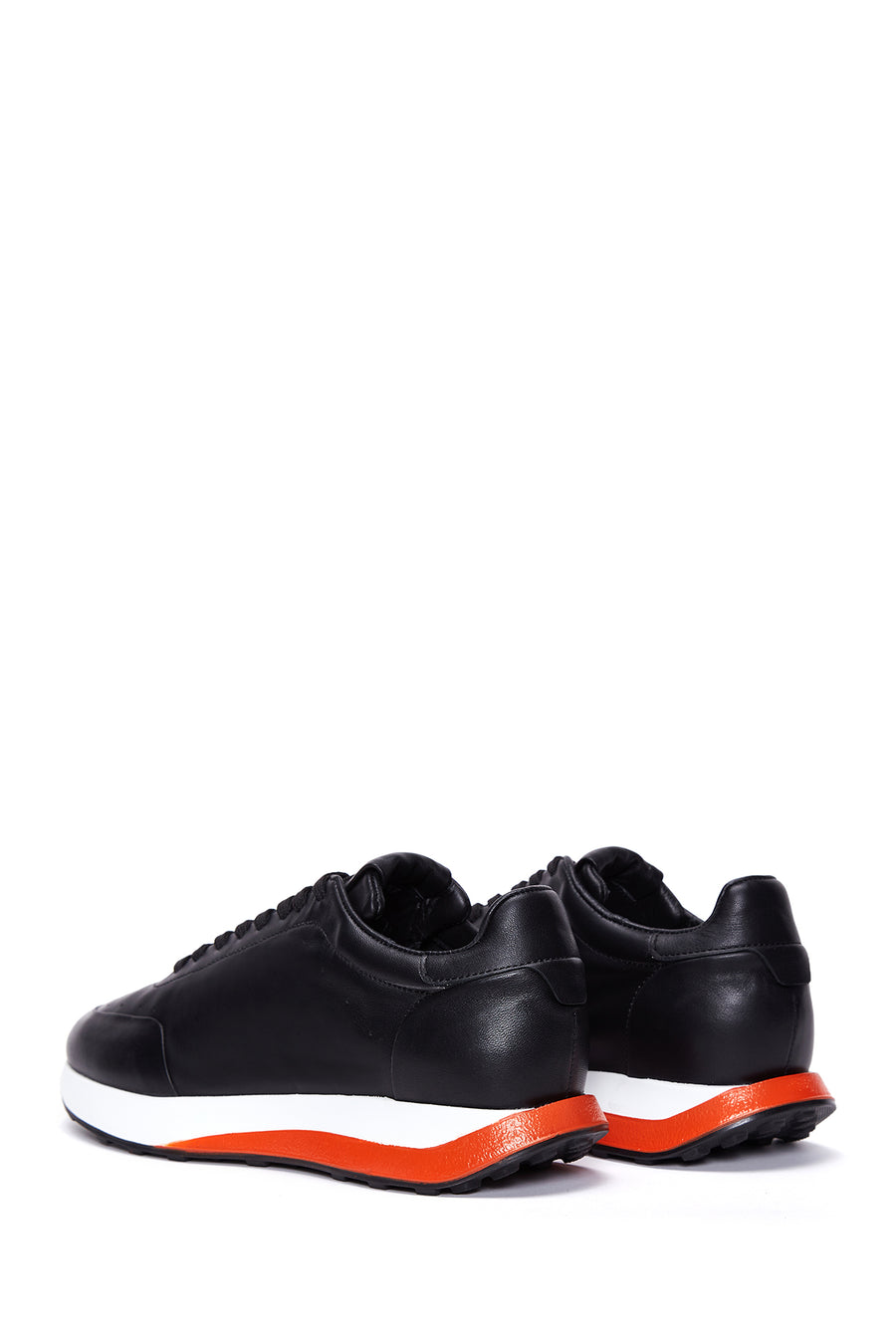 Erkek Siyah Deri Sneaker