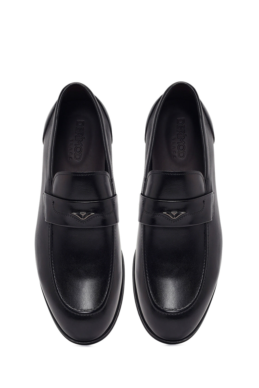 Derimod Black Erkek Siyah Deri Klasik Loafer