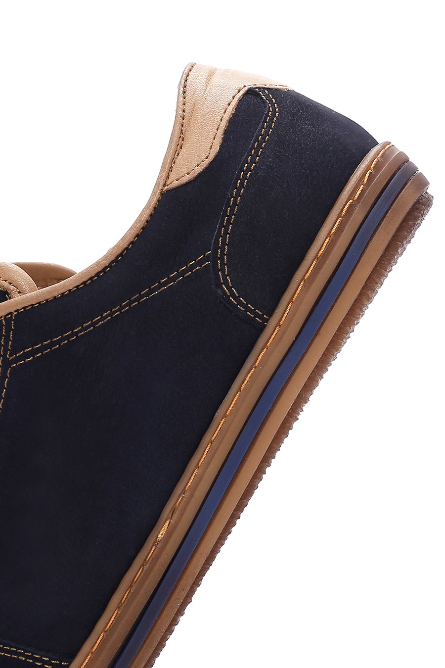 Erkek Lacivert Nubuk Deri Sneaker