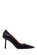 Kadın Siyah İnce Topuklu Deri Stiletto | Derimod