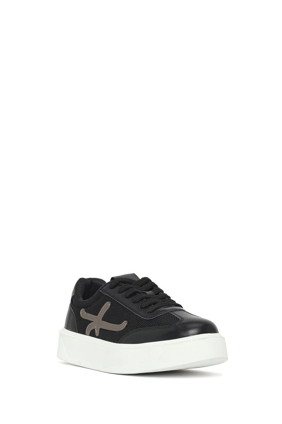 Kadın Siyah Bağcıklı Sneaker