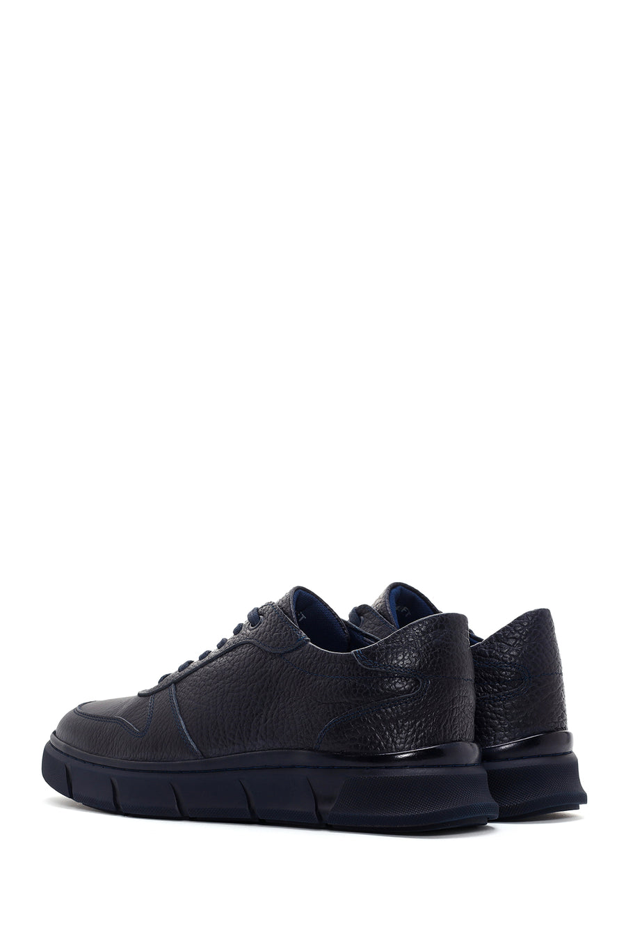 Men's Navy Blue Leather Sneaker