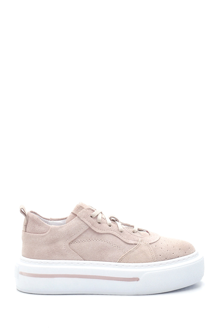 Kadın Deri Süet Yüksek Taban Sneaker 22SFD380010 | Derimod