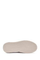 Men's Beige Lace-Up Patterned Fabric Sneakers | Derimod