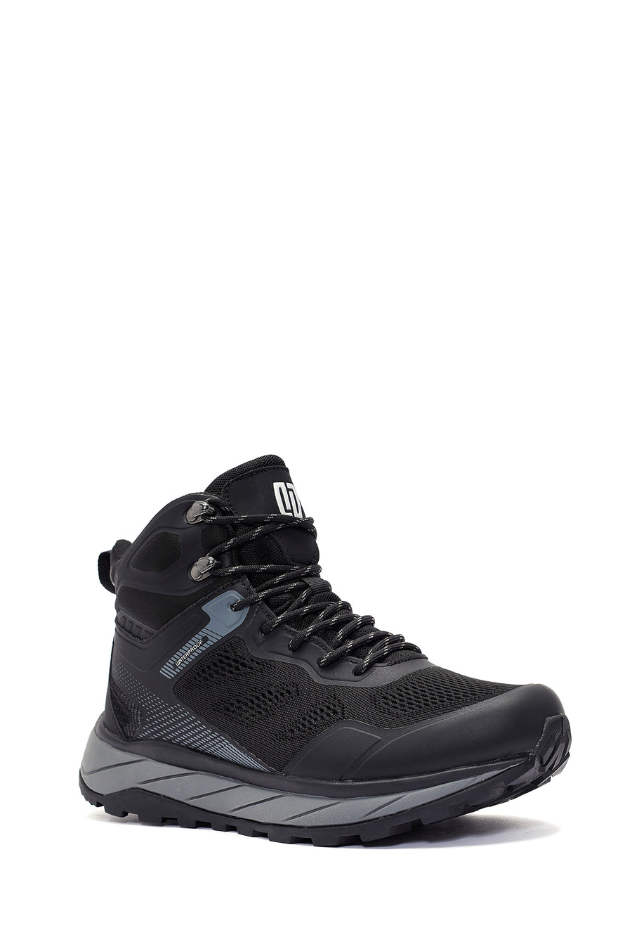 Derimod Dry Men's Black Lace-Up Waterproof Leather Outdoor Boots